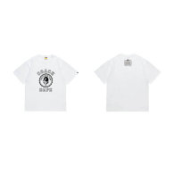 Bape Short Round Collar T-shirt S-XXL (131)