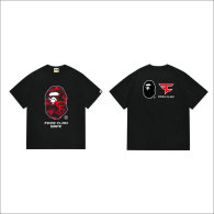 Bape Short Round Collar T-shirt S-XXL (32)