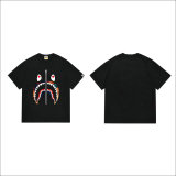 Bape Short Round Collar T-shirt S-XXL (100)