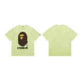 Bape Short Round Collar T-shirt S-XXL (8)
