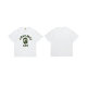 Bape Short Round Collar T-shirt S-XXL (136)