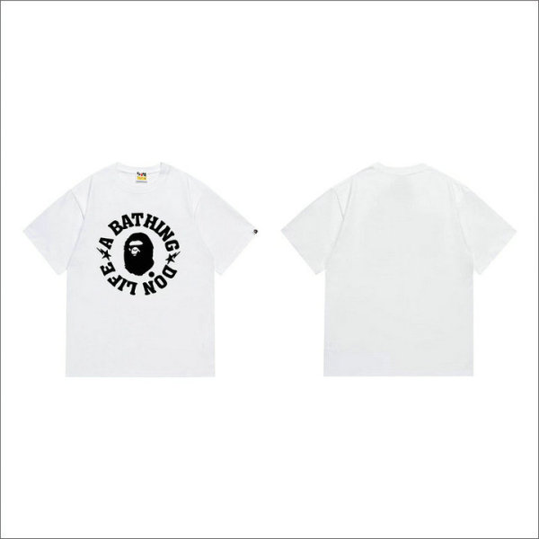 Bape Short Round Collar T-shirt S-XXL (29)
