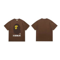 Bape Short Round Collar T-shirt S-XXL (4)