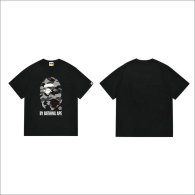 Bape Short Round Collar T-shirt S-XXL (36)