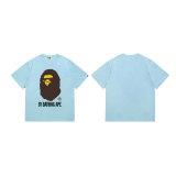 Bape Short Round Collar T-shirt S-XXL (5)