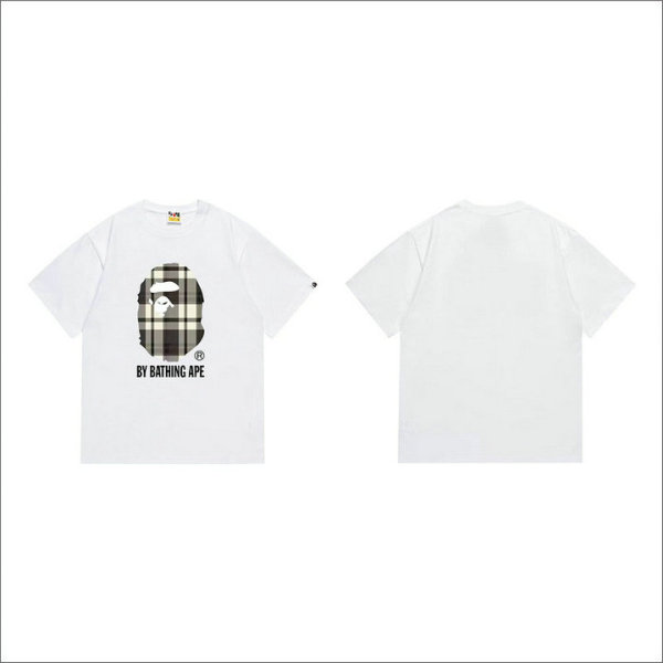 Bape Short Round Collar T-shirt S-XXL (67)
