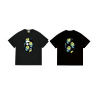 Bape Short Round Collar T-shirt S-XXL (144)