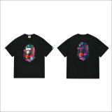Bape Short Round Collar T-shirt S-XXL (111)