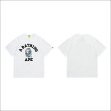 Bape Short Round Collar T-shirt S-XXL (69)
