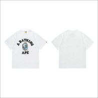 Bape Short Round Collar T-shirt S-XXL (69)