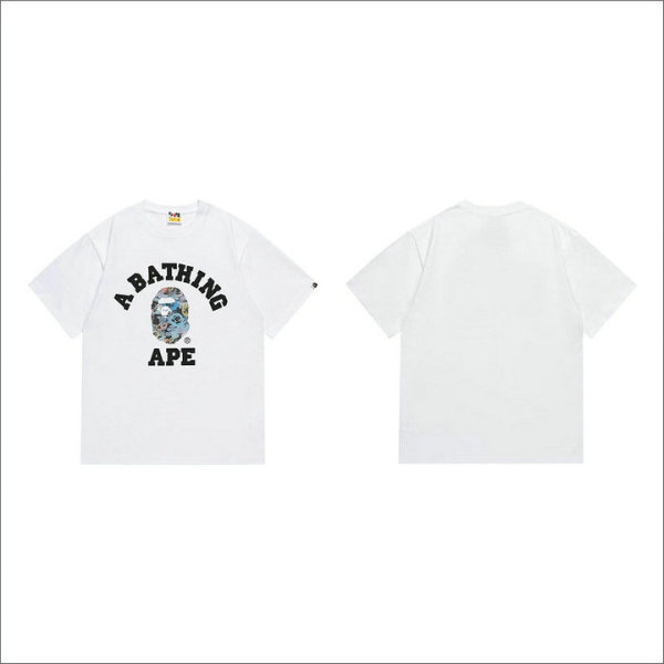Bape Short Round Collar T-shirt S-XXL (69)