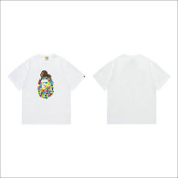 Bape Short Round Collar T-shirt S-XXL (73)