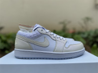 Authentic Air Jordan 1 Low GS Sail/White