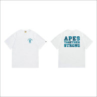 Bape Short Round Collar T-shirt S-XXL (123)