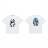 Bape Short Round Collar T-shirt S-XXL (96)