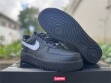 Authentic Supreme x Nike Air Force 1 Low Black/White