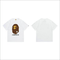 Bape Short Round Collar T-shirt S-XXL (43)