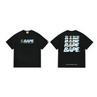 Bape Short Round Collar T-shirt S-XXL (151)