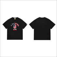 Bape Short Round Collar T-shirt S-XXL (76)