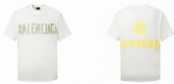 Balenciaga Short Round Collar T-shirt S-XL (74)