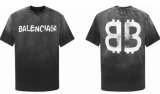 Balenciaga Short Round Collar T-shirt S-XL (105)