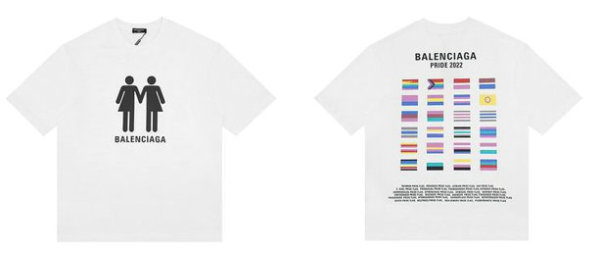 Balenciaga Short Round Collar T-shirt S-XL (24)