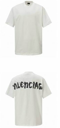 Balenciaga Short Round Collar T-shirt S-XL (156)