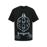 Balenciaga Short Round Collar T-shirt S-XL (134)