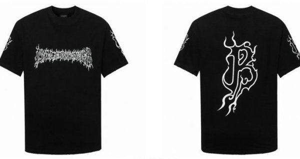 Balenciaga Short Round Collar T-shirt S-XL (62)