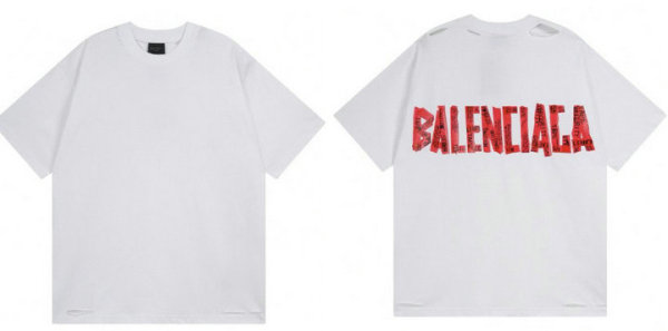 Balenciaga Short Round Collar T-shirt XS-L (23)