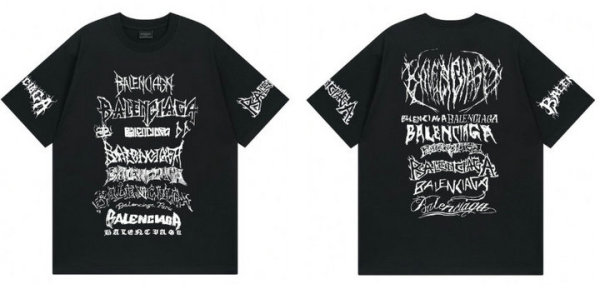 Balenciaga Short Round Collar T-shirt XS-L (3)