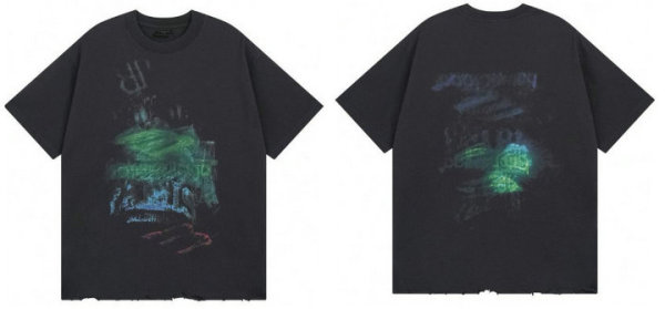 Balenciaga Short Round Collar T-shirt XS-L (10)