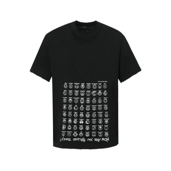 Balenciaga Short Round Collar T-shirt S-XL (147)