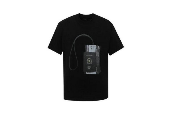 Balenciaga Short Round Collar T-shirt S-XL (93)