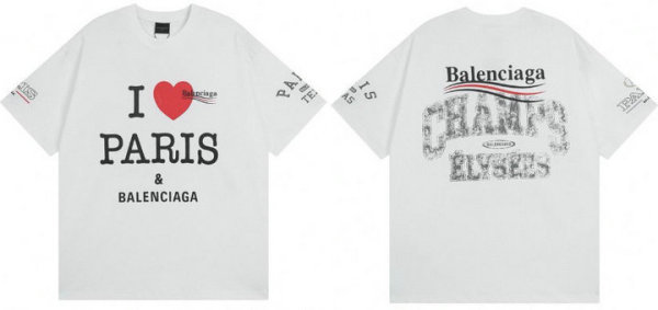 Balenciaga Short Round Collar T-shirt XS-L (12)