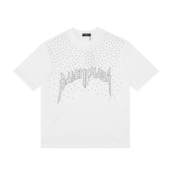 Balenciaga Short Round Collar T-shirt S-XL (8)