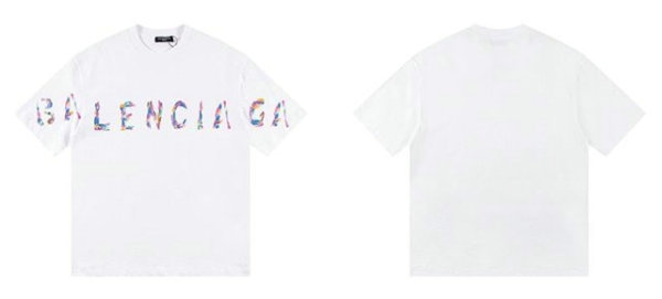 Balenciaga Short Round Collar T-shirt S-XL (21)