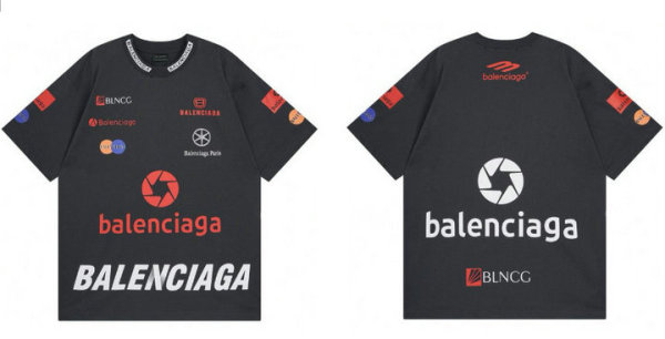 Balenciaga Short Round Collar T-shirt XS-L (8)