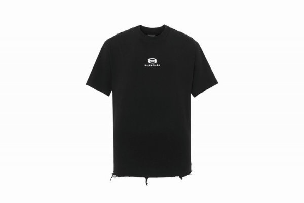 Balenciaga Short Round Collar T-shirt S-XL (115)