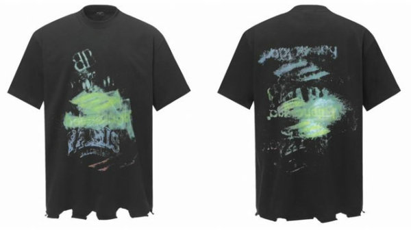 Balenciaga Short Round Collar T-shirt S-XL (104)