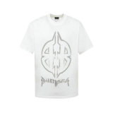 Balenciaga Short Round Collar T-shirt S-XL (133)