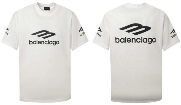 Balenciaga Short Round Collar T-shirt S-XL (72)