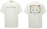 Balenciaga Short Round Collar T-shirt S-XL (171)