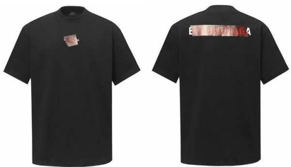 Balenciaga Short Round Collar T-shirt S-XL (168)