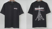 Balenciaga Short Round Collar T-shirt S-XXL (13) Balenciaga Short Round Collar T-shirt S-XXL (13)