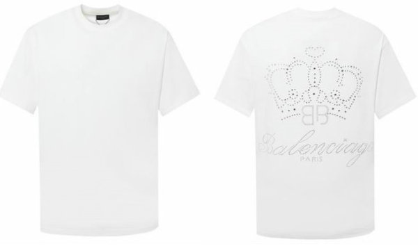 Balenciaga Short Round Collar T-shirt S-XL (96)