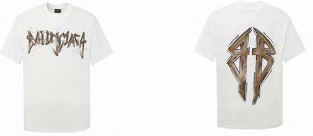 Balenciaga Short Round Collar T-shirt S-XL (88)