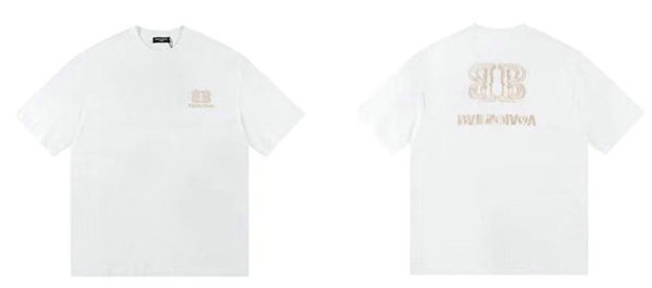 Balenciaga Short Round Collar T-shirt S-XL (26)