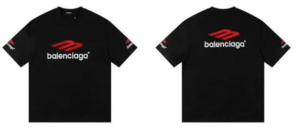Balenciaga Short Round Collar T-shirt S-XL (28)