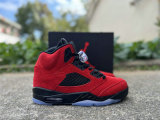 Authentic Air Jordan 5 Red Suede